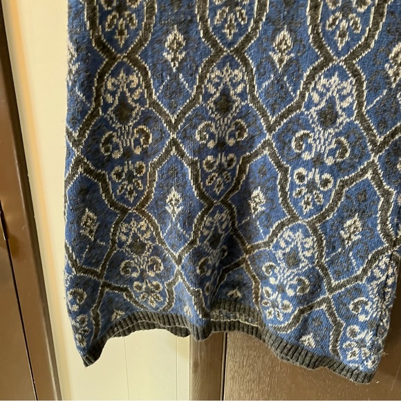Sundance Lapland Jacquard Sweater Dress Lambswool Blend Fair Isle Cap Sleeves S - Picture 10 of 10
